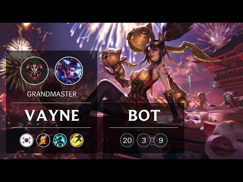Vayne ADC vs Lucian - KR Grandmaster Patch 9.3