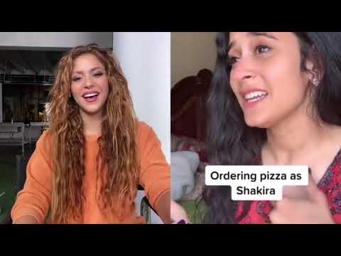 Shakira reacts to shuba ordering pizza