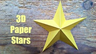 CHRISTMAS CRAFTS Simple 3D Paper Stars