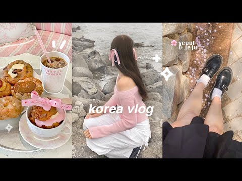 KOREA VLOG???????? spring in seoul, aesthetic cafes, first time in jeju, solo spa day, i hate coffee, etc.
