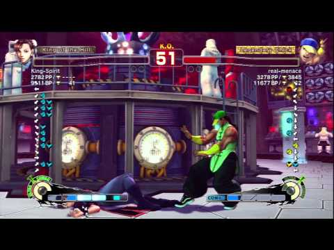 King-Spirit (Chun Li) Vs real-menace (Yun) SSF4 AE Ranked Matches - PSN
