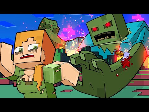 Monster School Story - The Story of GIANT ZOMBIE MUTANT - Minecraft Animation