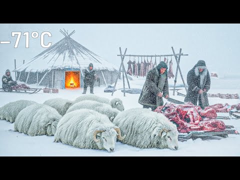 Surviving -71°C: Feeding The Siberian Sheep In The Frozen North | A Harsh Winter Story