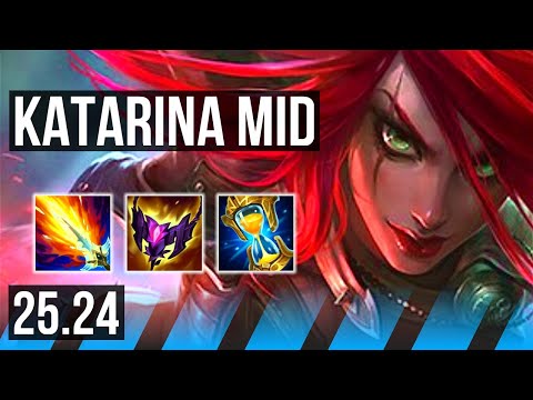 KATARINA vs YASUO (MID) | EUW Master | 25.24