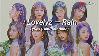 LOVELYZ - RAIN 'Lyrics' (Han/Rom/Indo)