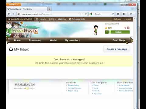 Manahaven - Sending messages with HTML / Iframe / Ect XSS XXS