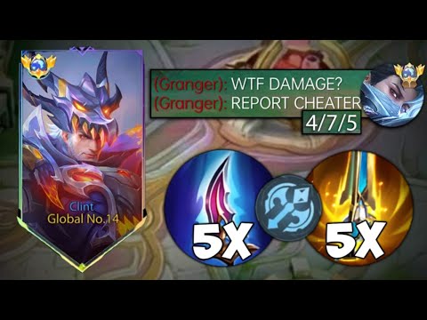 GLOBAL CLINT NEW ABNORMAL BURST DAMAGE BUILD!🔥 (must try) CLINT BEST 1 HIT BUILD 2025!!