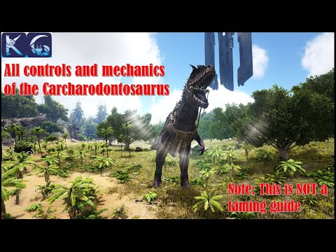[Not a taming guide] All mechanics and controls of the Carcharodontosaurus in ARK: Survival Evolved