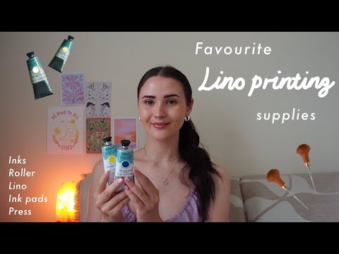 My Favourite Lino Printing Supplies| Linocut Printmaking