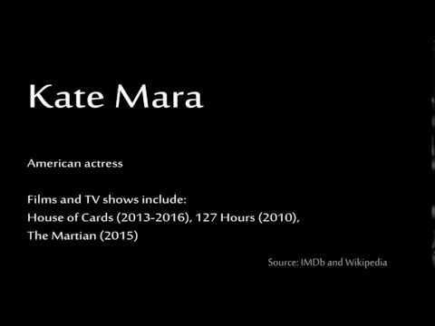 How to pronounce - Kate Mara
