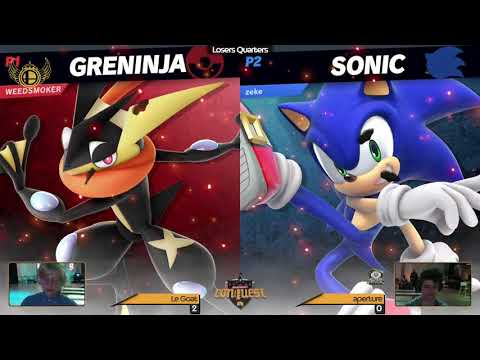 Manchester Conquest 5: Le Goat (Greninja) Vs. RIZE | aperture (Inkling, Sonic) - Losers Quarters