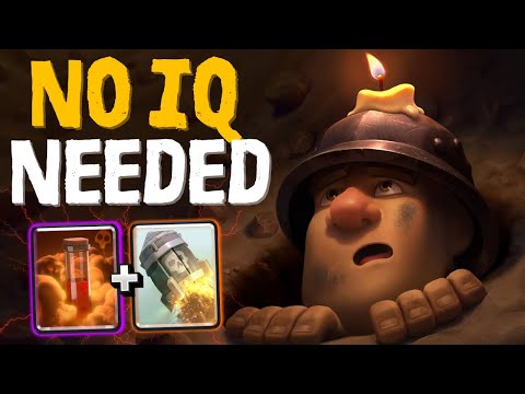 IMPOSSIBLE TO DEFEND!! New Miner Cycle Deck - Clash Royale