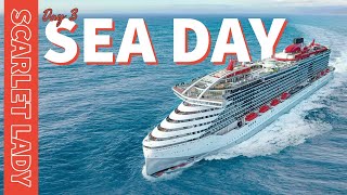 What a SEA DAY is like on Virgin Voyages' Scarlet Lady.