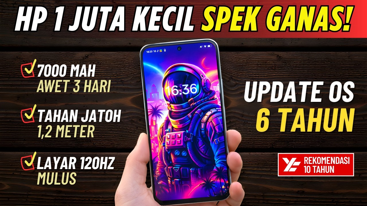 5 Rekomendasi HP 1 JUTAAN TERBAIK [1 - 1,5 JUTA] Februari 2026