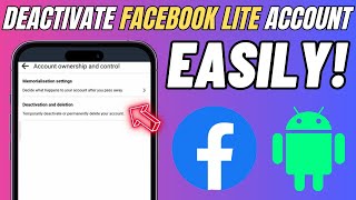 How to Deactivate Facebook Lite account in 2024 | Facebook Lite FB Id Deactivation