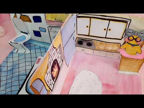 Дом для Уточки Лалафанфан из бумаги #избумагидляути#своимируками#домдлякуколизбумаги#вседляути