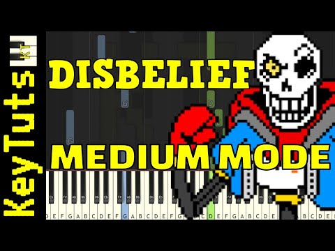 Learn to Play the Disbelief OST by FlamesAtGames (Undertale AU) - Medium Mode