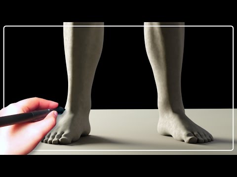 Sculpting a Full Male Character - Part 5: Feet | Blender 3D
