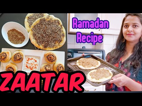 zaatar recipe-Zaatar Roll!🍞 How to make zaatar Manakish🍞