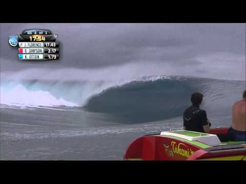 John John Florence vs Kai Otton vs Brett Simpson - 2014 Billabong Pro Tahiti