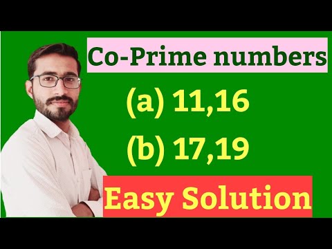 Co Prime numbers | Show that following are Co Prime numbers|