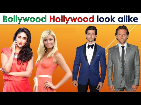 Top 10 Bollywood and Hollywood celebrities look alike unbelievable Video