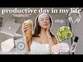 PRODUCTIVE & REALISTIC DAY IN MY LIFE | work from home, podcasting, what i eat, new makeup, etc ʚ♡ɞ