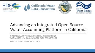 Water Accounting and Data for SGMA