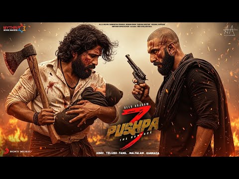 Pushpa 3: The Rampage - Hindi Trailer | Allu Arjun vs Ranveer Singh | Rashmika M | New Movies 2025