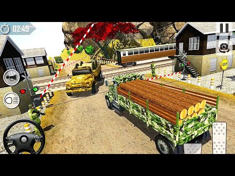 Army Vehicle Cargo Transport : Truck Driving games Android gameplay