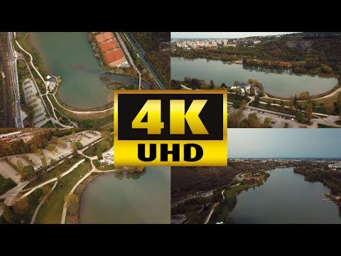 LE LAC KIR A DIJON - COTE D'OR - FILME PAR DRONE EN 4K - (avril 2019)