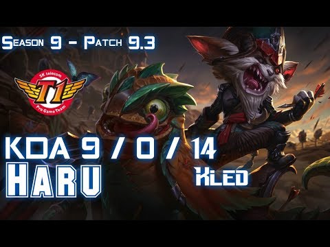 SKT Haru KLED vs RYZE Top - Patch 9.3 KR Ranked
