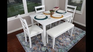 White Dining Table and Chairs [Modern White Gloss Dining Table and Designer Chairs]