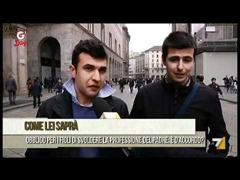 G'DAY 09/04/2012 - Come Lei Saprà: obbligo per i figli di svolgere la professione del padre