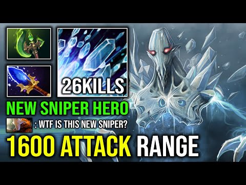 NEW SNIPER HERO +1600 Attack Range Unlimited Freeze DPS Super Mid Carry Ancient Apparition Dota 2