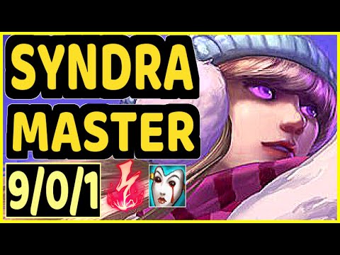 MILICA (SYNDRA) - 9/0/1 KDA GAMEPLAY - EUW Ranked MASTER
