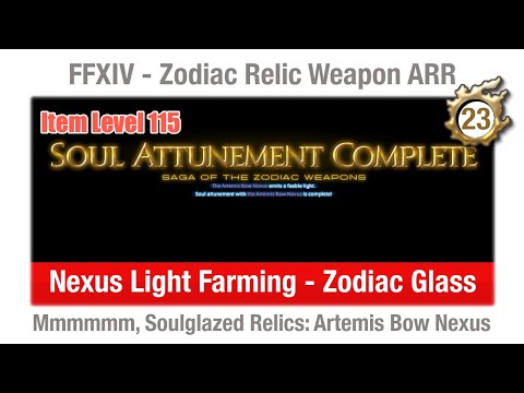 FFXIV Nexus Light Farming - Zodiac Glass - Artemis Bow Nexus (Item Level 115)