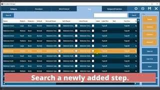 Adding a new step in VXvue