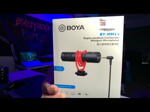 Boya universalus kompaktiškas mikrofonas BY-MM1+/ Super-cardioid Condenser Shotgun Microphone video