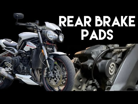 2020 Triumph Street Triple RS 765 Rear Brake Pads Replacement