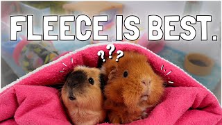 The Ultimate Guinea Pig Guide to Using FLEECE Bedding!