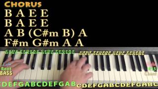 Lonesome, Broken and Blue (Adam Wakefield) Piano Lesson Chord Chart