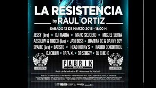 FABRIK. LA RESISTENCIA 12/3/2016. SESION DJ CHICHO