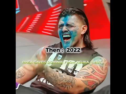 Rhea Ripley saves Dominik & Iyo Sky saves Rhea|Then vs Now| Edit!🥵 #wwe #rhearipley #iyosky #dominik