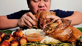 Patatim na sobrang lambot + Shrimp Bacon Roll Mukbang