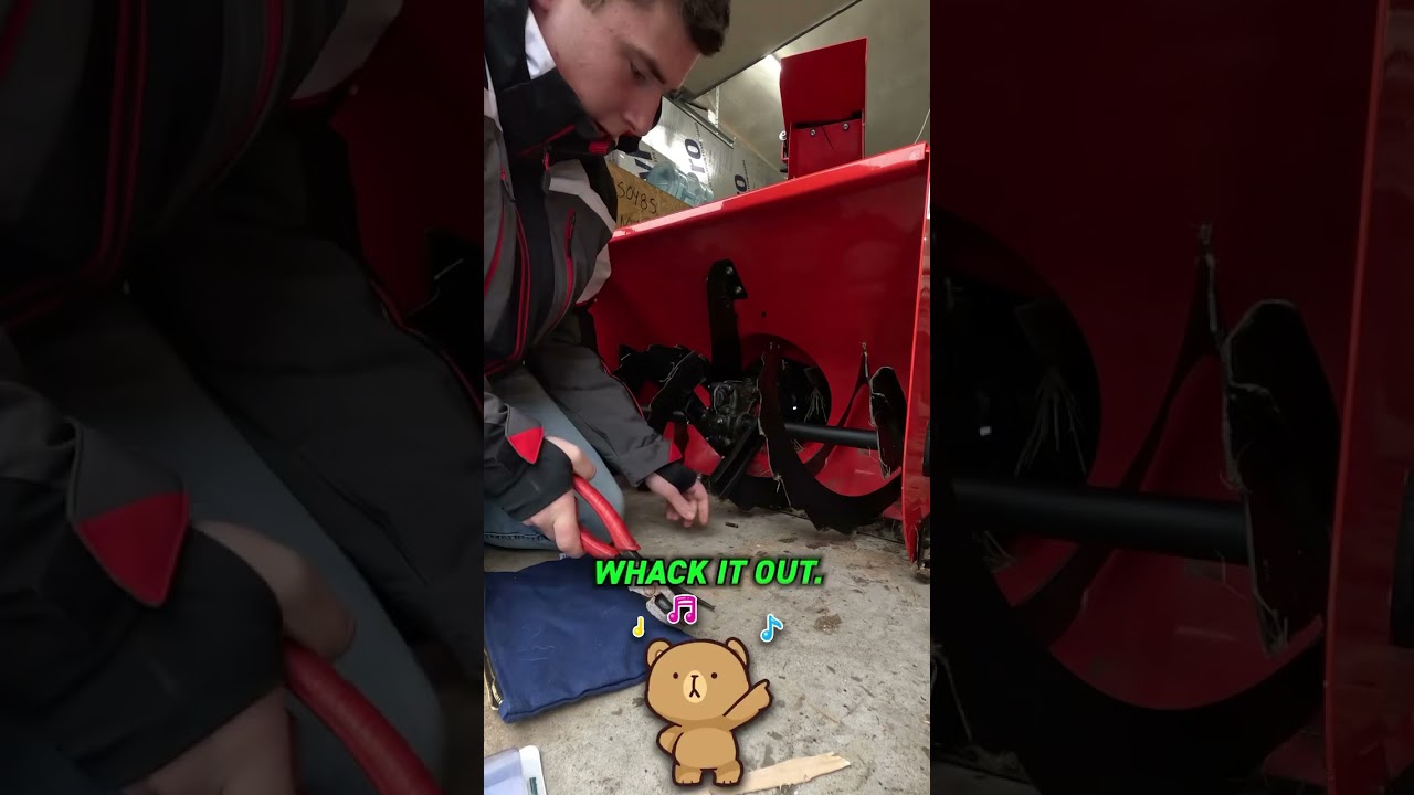 This is how to change a shear pin #snowblower #shearpin #broken #repair #replace