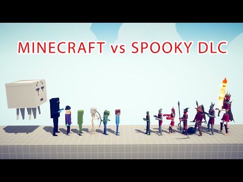 MINECRAFT Team vs SPOOKY DLC Team - Totally Accurate Battle Simulator TABS