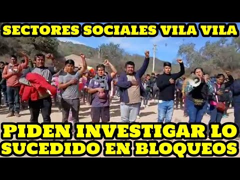 PRONUNCIAMIENTO SECTORES SOCIALES DESDE CRUCE DE VILA VILA ANTE LA CRISIS ECONOMICO DE BOLIVIA..