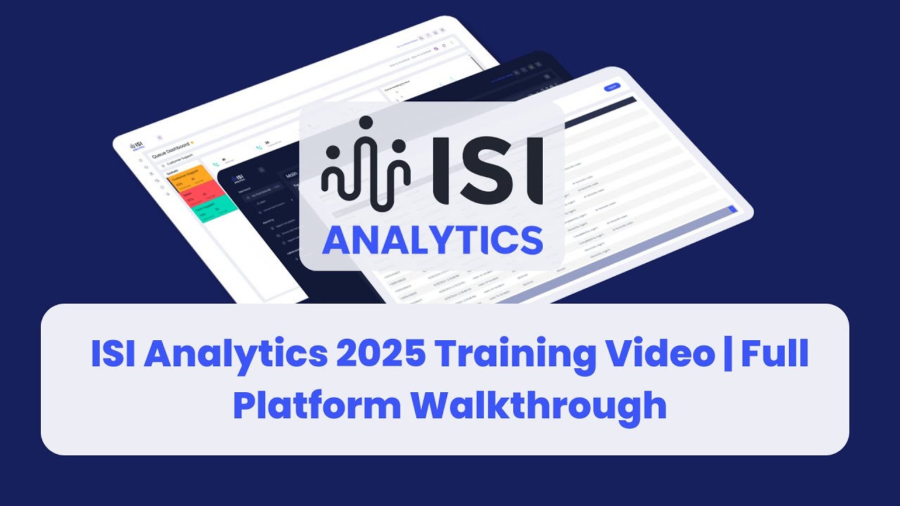 ISI Analytics Training | Full Platform Walkthrough