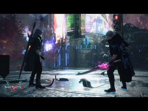 Punk Nero vs Villan Dante in Mission 2 - Devil May Cry5